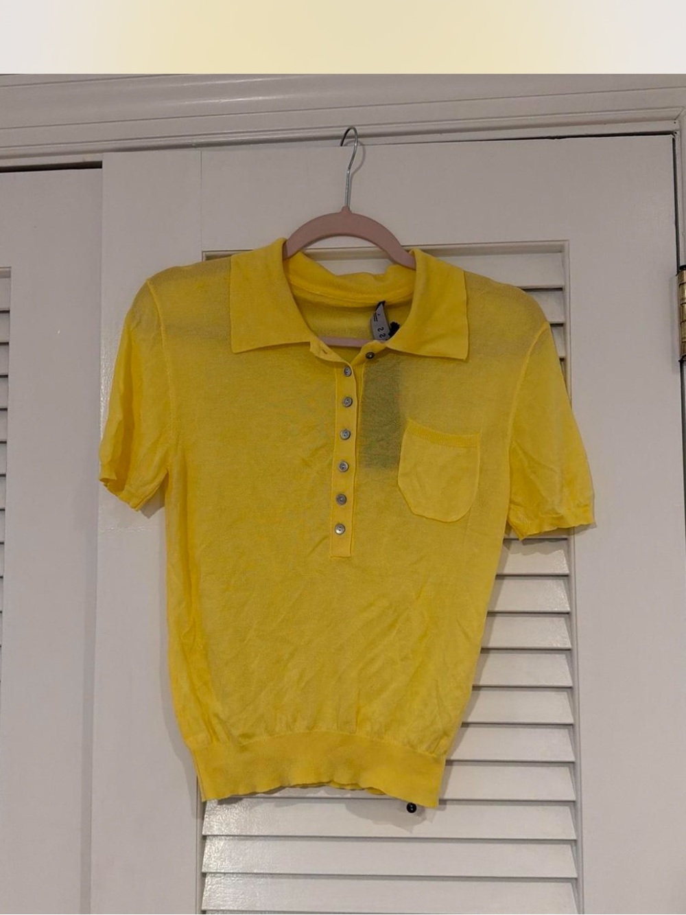 Lioness Bright Yellow Short-Sleeve Polo Top